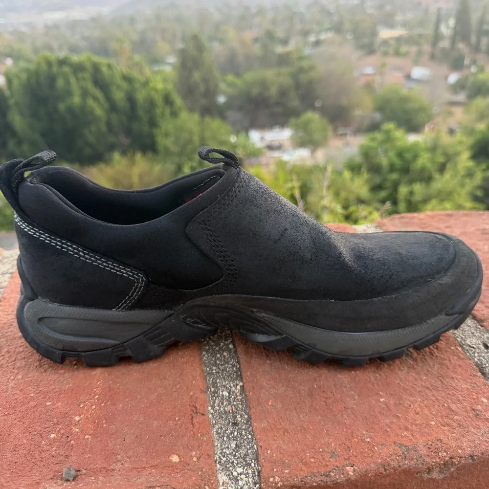 Merrell Innsbruck Waterproof Black Leather Primaloft Slip-on Shoe J75321 Men 9.5
